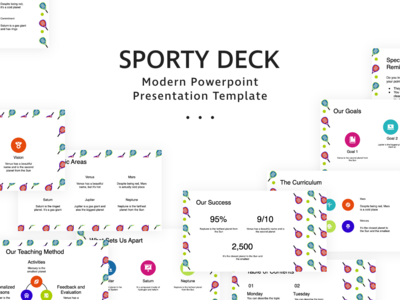 运动的PowerPoint演示模板(Sporty PowerPoint Presentation Template)