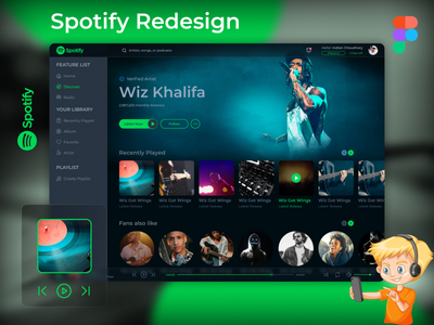 Spotify 重新设计挑战(Spotify Redesign Challenge)
