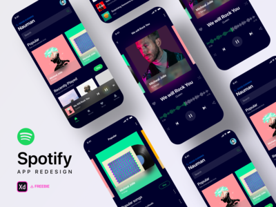 Spotify 重新设计挑战 - 免费赠品(Spotify Redesign Challenge - Freebie)