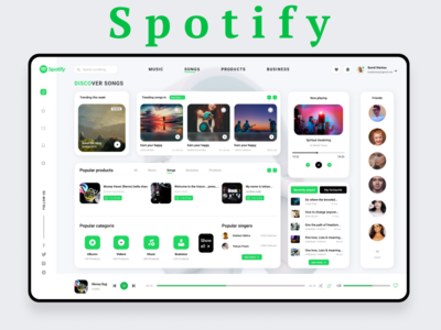 Spotify 重新设计挑战(Spotify Redesign challenge)