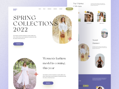 春季时尚登陆页面(Spring Fashion Landing Page)