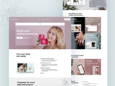 Squarespace - 花卉主题(Squarespace - Flower Theme)