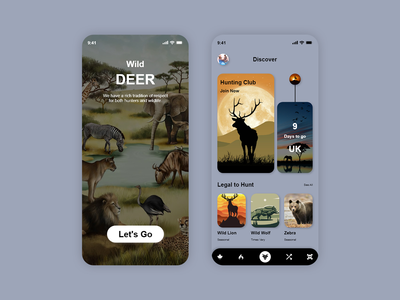 动物鹿用户界面(Animals Deer UI)