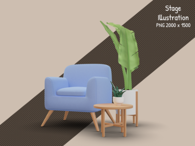 有装饰的沙发(sofa with decor)