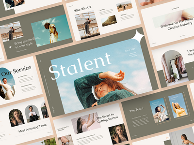 Stalent - 极简的谷歌幻灯片(Stalent - Minimalist Google Slide)