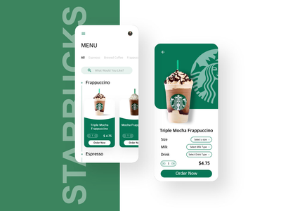 星巴克应用概念(Starbucks App Concept)