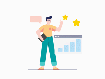 呈现图表的人 | SVG 动画(People Presenting the Graph | SVG Animation)