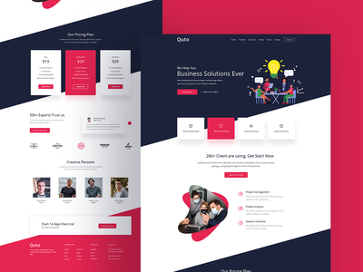 启动和代理登陆页面模板 - SaaS 模板(Startup & Agency Landing Page Template - SaaS Template)