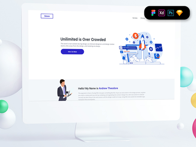 初创公司登陆页面模板(Startups Landing Page Template)