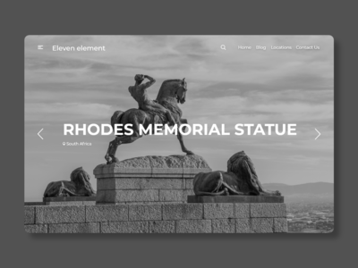雕像网页登陆页面(Statue Web Landing Page)