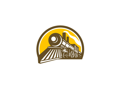 蒸汽机车火车图标(Steam Locomotive Train Icon)