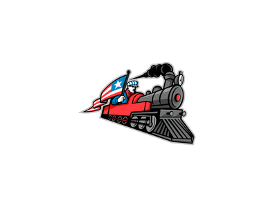 美国蒸汽机车吉祥物(American Steam Locomotive Mascot)