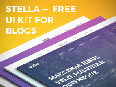 Stella — 最佳博客 UI 套件(Stella — Best Blog UI Kit)