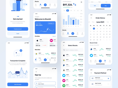 银行应用程序 - UI 套件(Banking App - UI Kit)