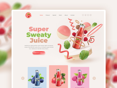 草莓牛奶网站(Strawberry Milk Website)