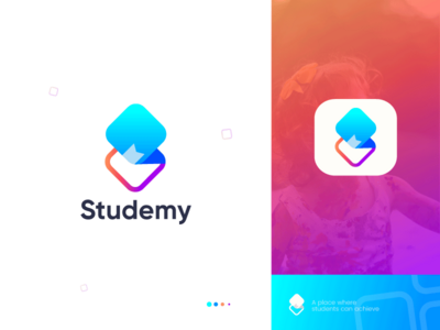 Studemy - 教育标志 - 儿童学习标志 - 学术标志(Studemy - Education Logo - Kids Learning Logo - Academic Logo)