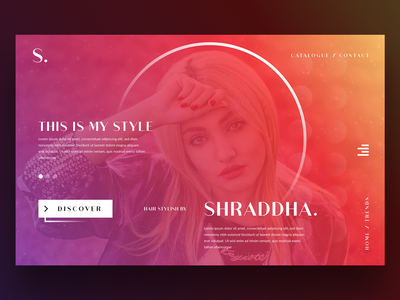 创意英雄标题部分模板(Creative Hero Header Section Template)