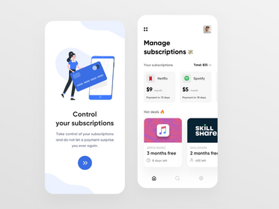 订阅管理应用程序 UI(Subscription Management App UI)