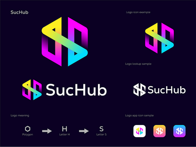 SucHub 标志设计模板(SucHub Logo Design Template)