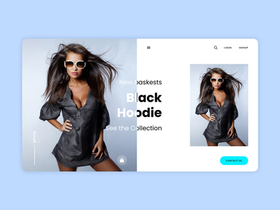 购物网页登陆页面(Shopping Web Landing Page)