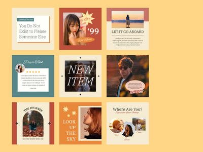 日落自然氛围社交媒体模板(Sunset Nature Vibe Social Media Template)