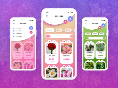 花应用界面(Flower App UI)
