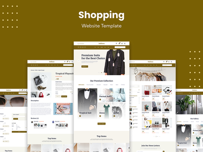 电子商务购物网站模板(E-commerce Shopping Website Template)