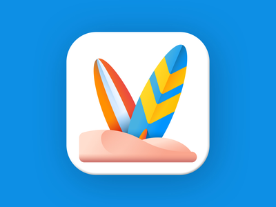 冲浪板标志(Surfboard Logo)