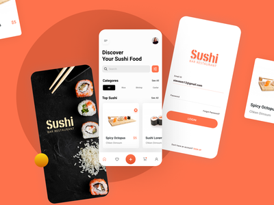 寿司吧餐厅应用程序(Sushi Bar Restaurant App)