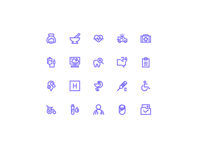 医疗和保健图标(Medical and healthcare icon)