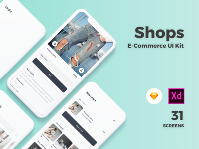 商店电子商务 UI 套件(Shops E-commerce UI Kit)