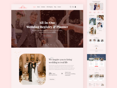 婚礼策划登陆页面(Wedding Planner Landing Page)