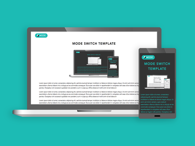 CSS 模式切换模板(CSS Mode Switch Template)