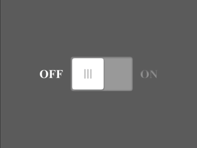On Off Toggle Switch 按钮动画(On Off Toggle Switch Button Animation)