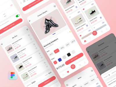 鞋类电子商务移动应用(Shoes Ecommerce Mobile App)