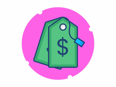 标签价格矢量图标(Tag price vector icon)