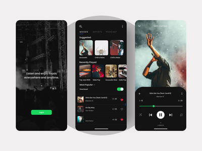 流媒体音乐应用概念(Streaming Music App Concept)