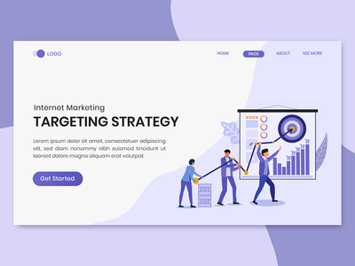 定位策略营销登陆页面(Targeting Strategy Marketing Landing Page)