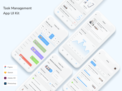 任务管理应用程序 UI 套件(Task Management App UI Kit)