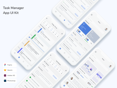 任务管理器应用程序 UI 工具包(Task Manager App UI Kit)