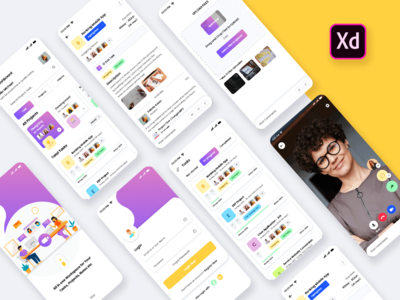 任务和项目管理移动应用程序 UI 套件(Task and Project Management Mobile App UI Kit)