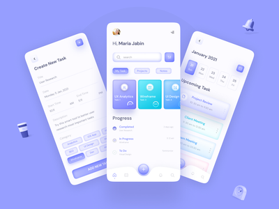 任务管理APP界面(Task Management APP UI)