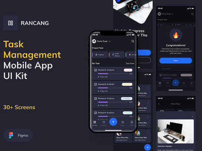 Rancang - 任务管理 UI 工具包(Rancang - Task Management UI Kit)