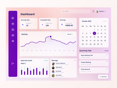 待办事项仪表板 UI 设计(Todo Dashboard UI Design)