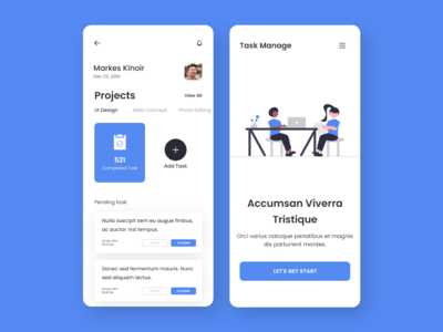 任务管理器 iOS 设计(Task manager iOS Design)