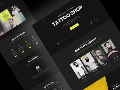 纹身店模板设计(Tattoo Shop Template Design)