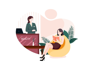 按摩服务插图概念(Massage Service Illustration concept)