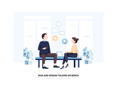 办公室文化矢量图(Office Culture Vector Illustration)