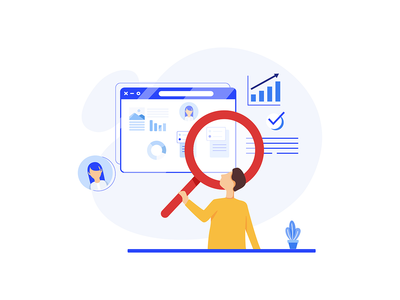 市场研究概念-数字营销插图(Market Research concept - Digital Marketing Illustrations)