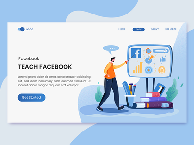 教 Facebook 广告营销登陆页面(Teach Facebook Ads  Marketing Landing Page)